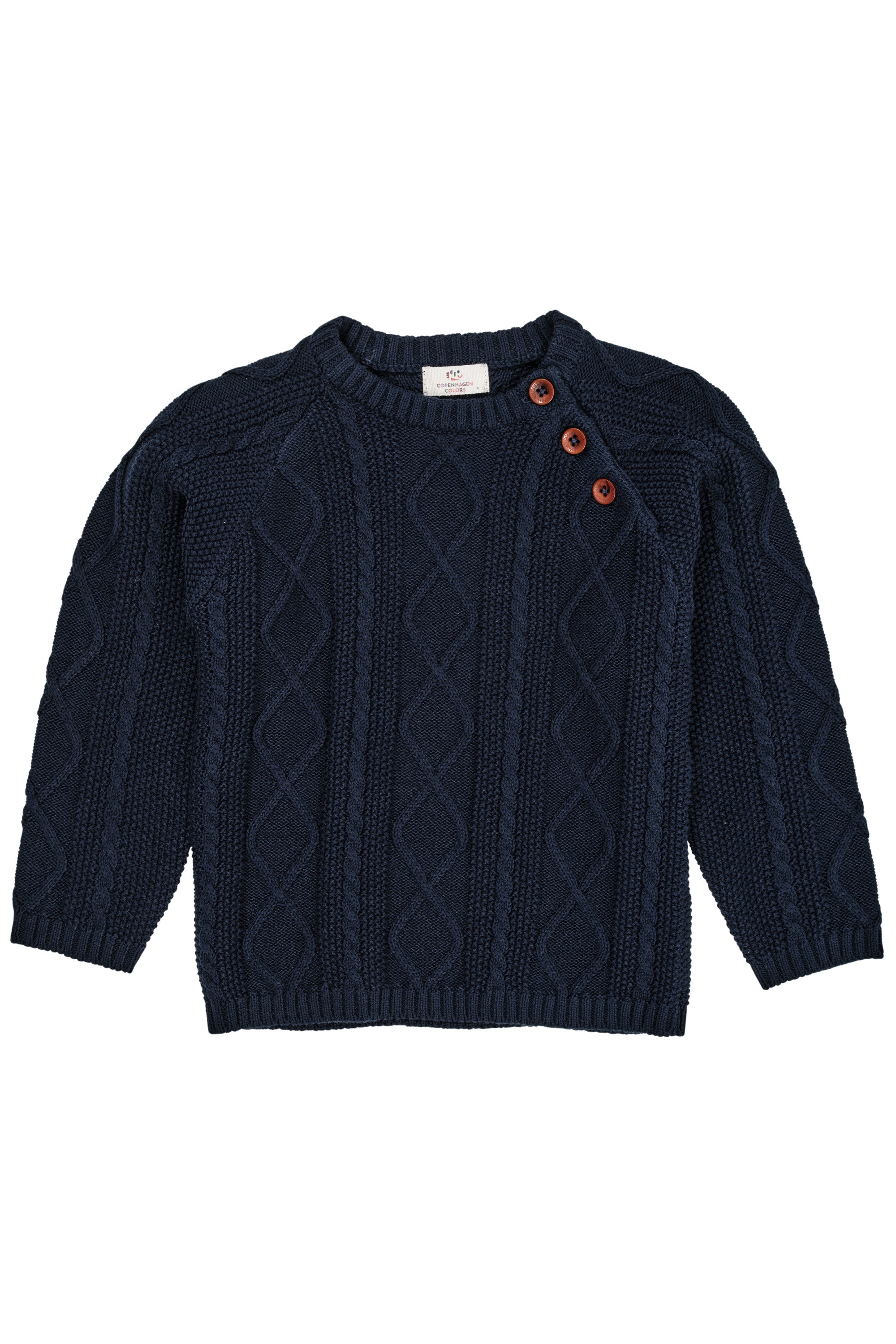 Copenhagen Colors Strik Bluse - Navy