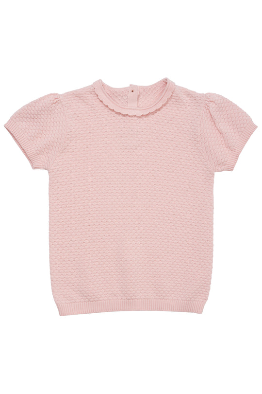 Copenhagen Colors Margueritte Strik T-shirt - Dusty Rose