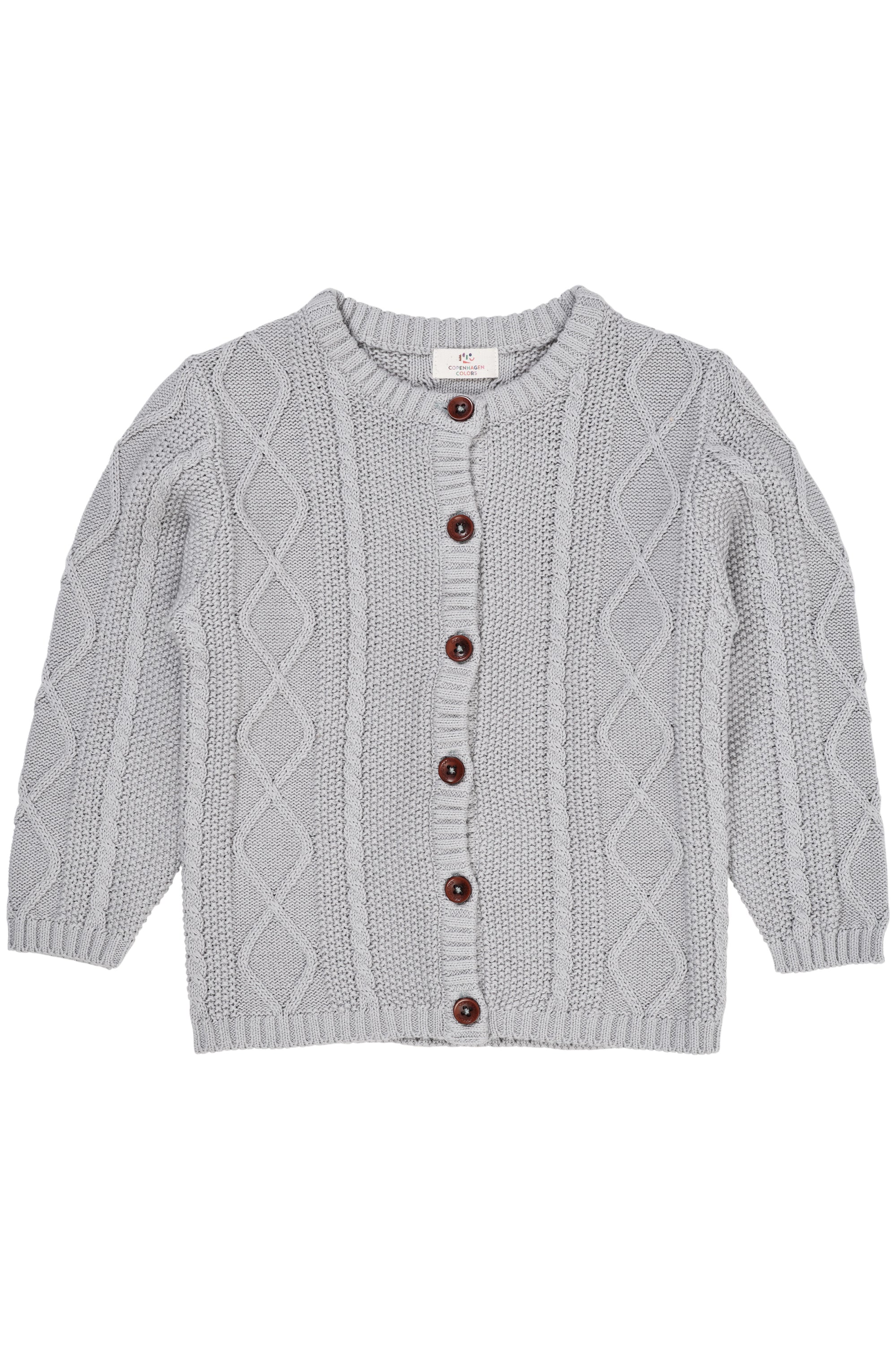 Copenhagen Colors Strik Cardigan - Dusty Blue