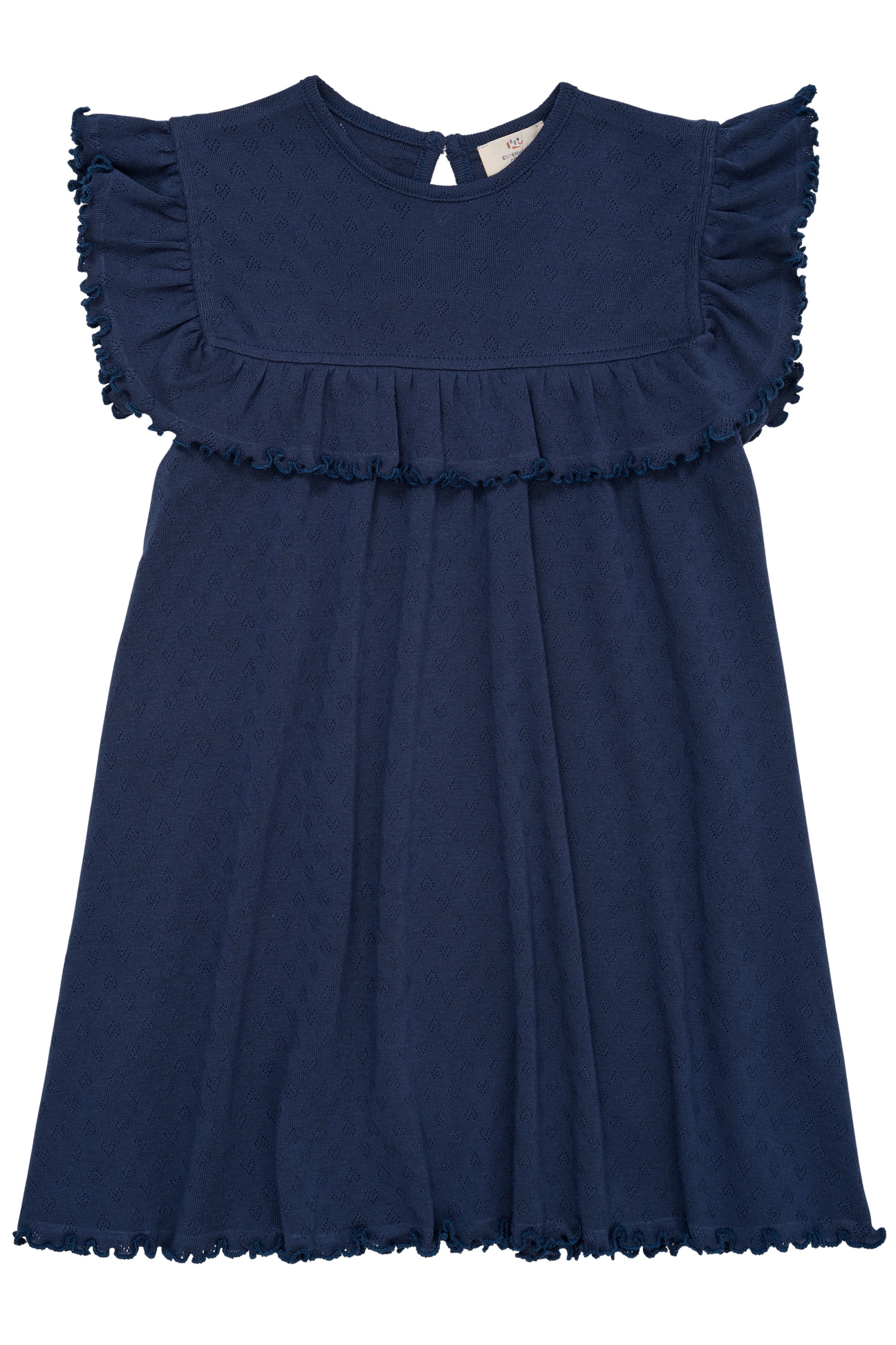 Copenhagen Colors Pointelle Hjerte Kjole - Navy