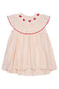 Copenhagen Colors Kjole med hjerter - Dusty Rose/Cream stripe