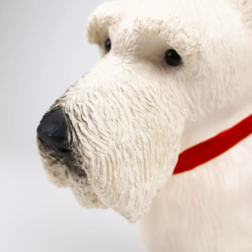 Heico Lamper - Scotty Hund Lampe - Hvid