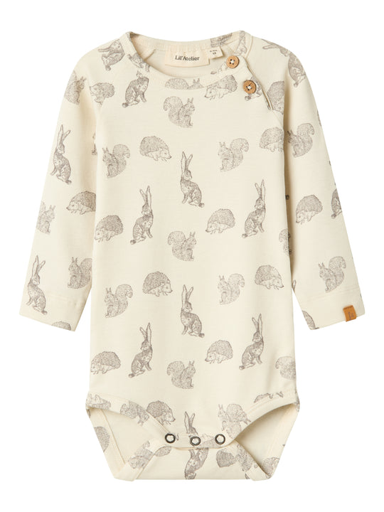 Lil Atelier Geo Asi Slim Body - Turtledove