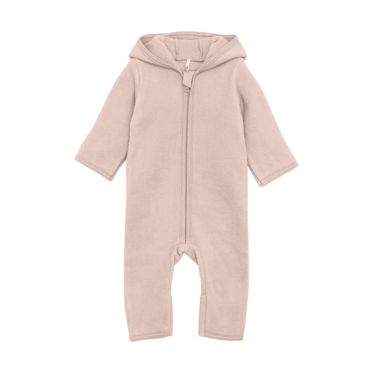 Huttelihut Mushi Baby heldragt m. ører - Almond Peach