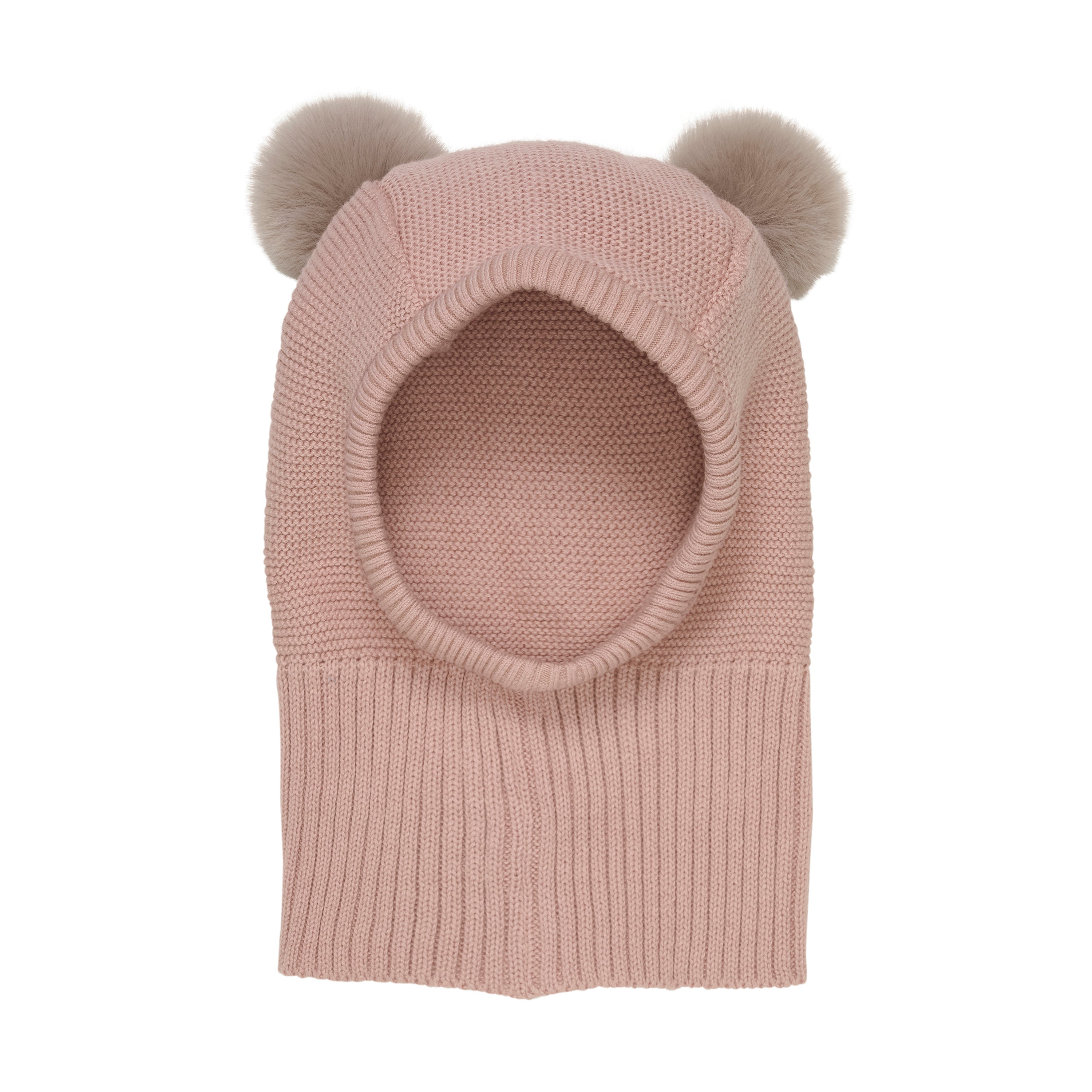 Huttelihut Elefanthue m. PomPom - Mahogany Rose