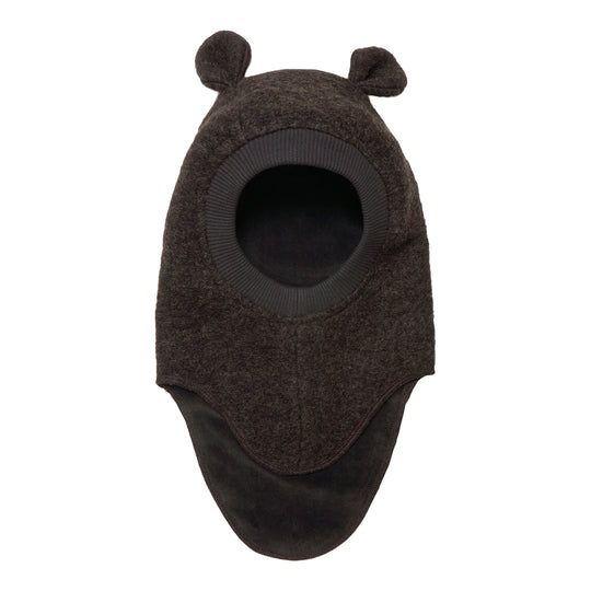 Huttelihut Plys Elefanthue Uld - Dark Brown