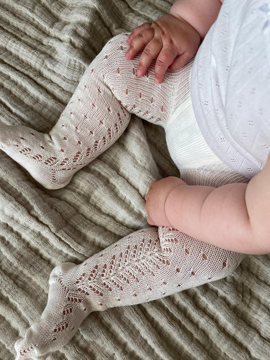 Condor Strømpebukser med prikket hulmønster - Lino