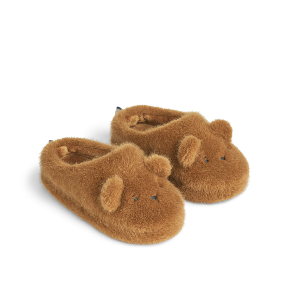 Liewood Aviaja Bjørne Slippers - Golden Caramel