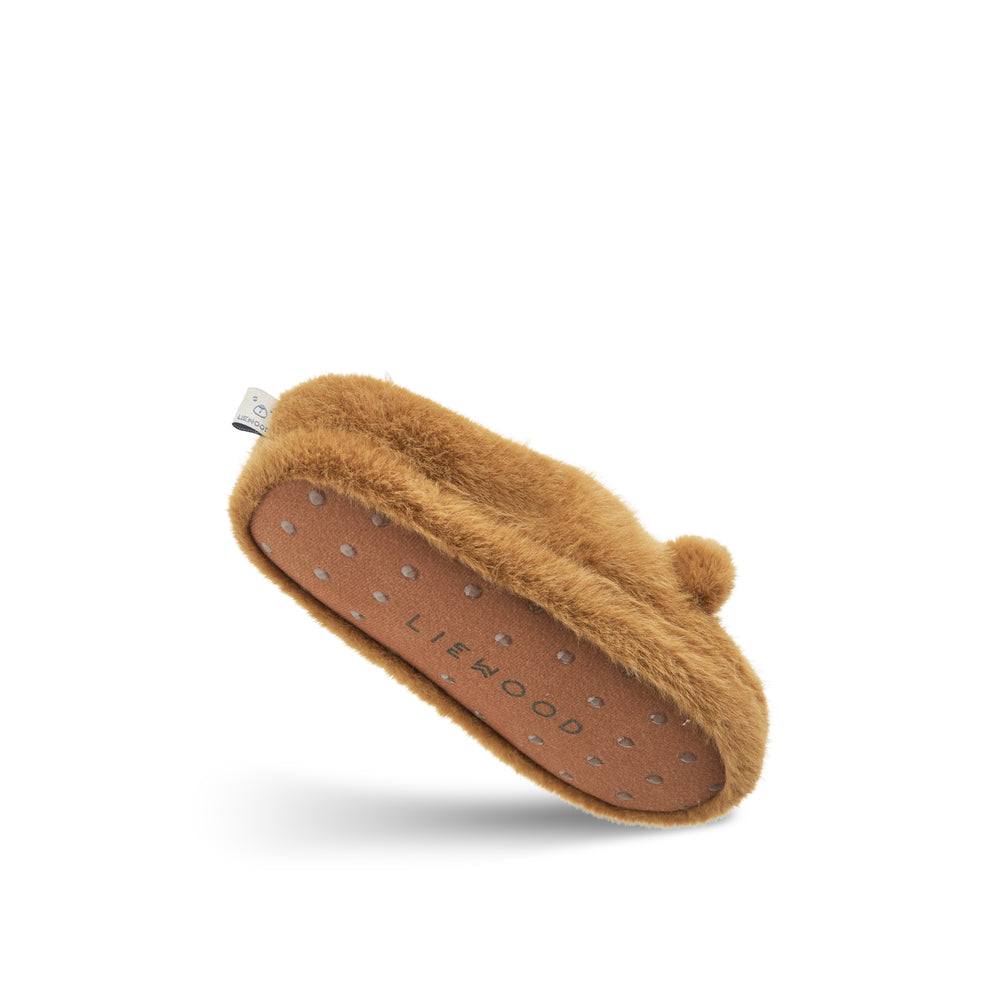 Liewood Aviaja Bjørne Slippers - Golden Caramel