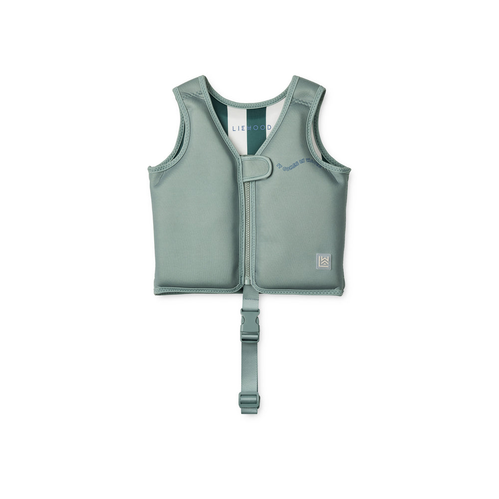 Liewood Dove Badevest - It Comes In Waves / Peppermint