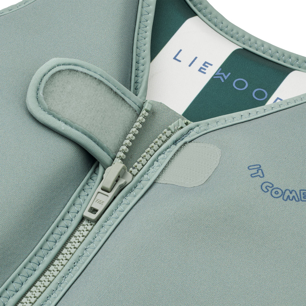 Liewood Dove Badevest - It Comes In Waves / Peppermint