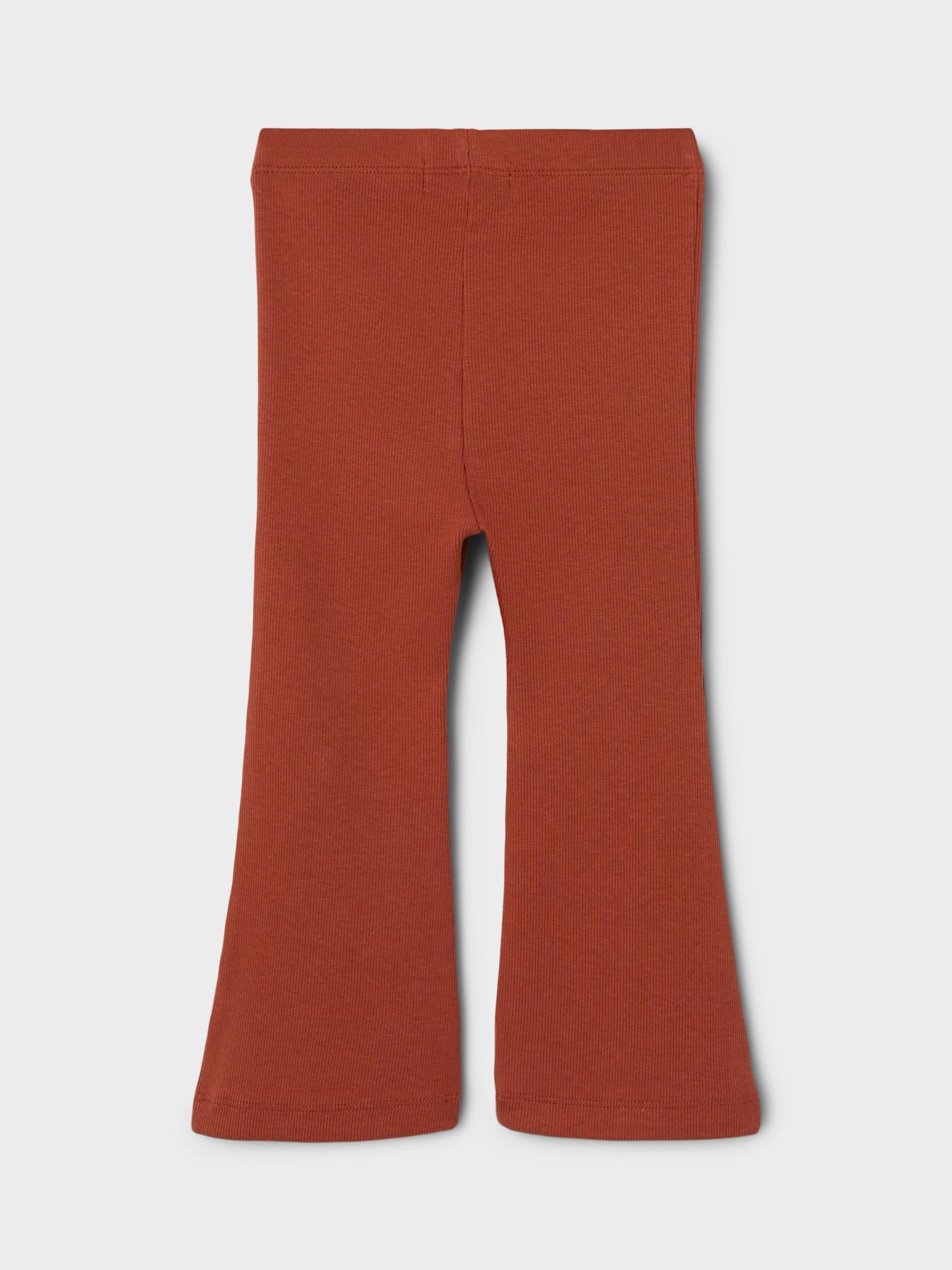 Lil Atelier Gago Bootcut Leggings - Baked Clay