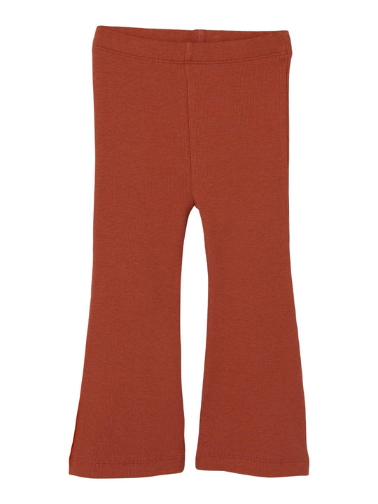 Lil Atelier Gago Bootcut Leggings - Baked Clay