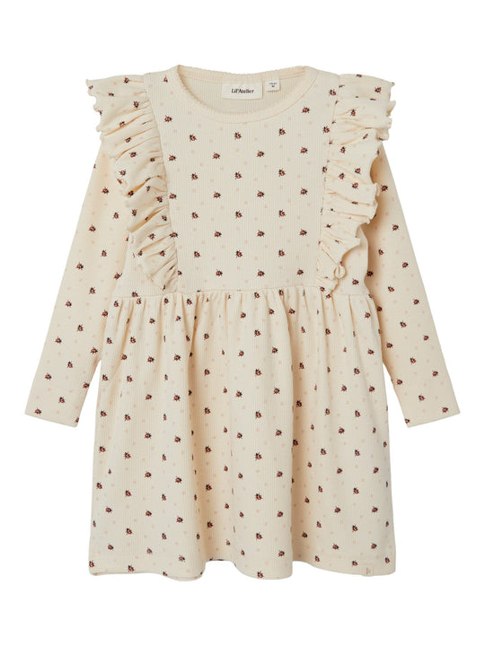Lil Atelier Gago Dress med mariehøne - Baked Clay