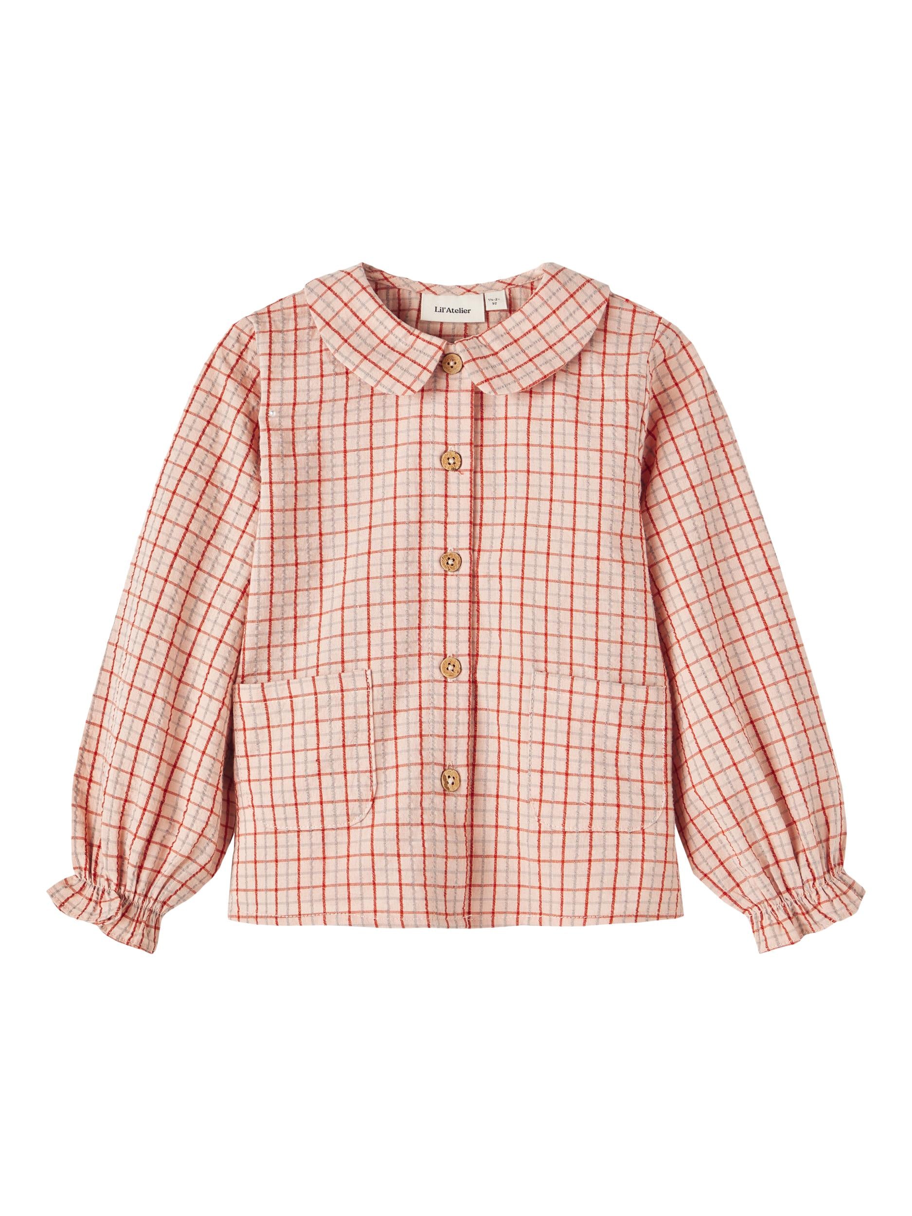 Lil Atelier Lucy Loose Shirt - Baked Clay