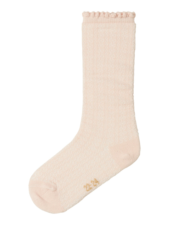Lil Atelier Dalfi Knee Socks - Peach Whip
