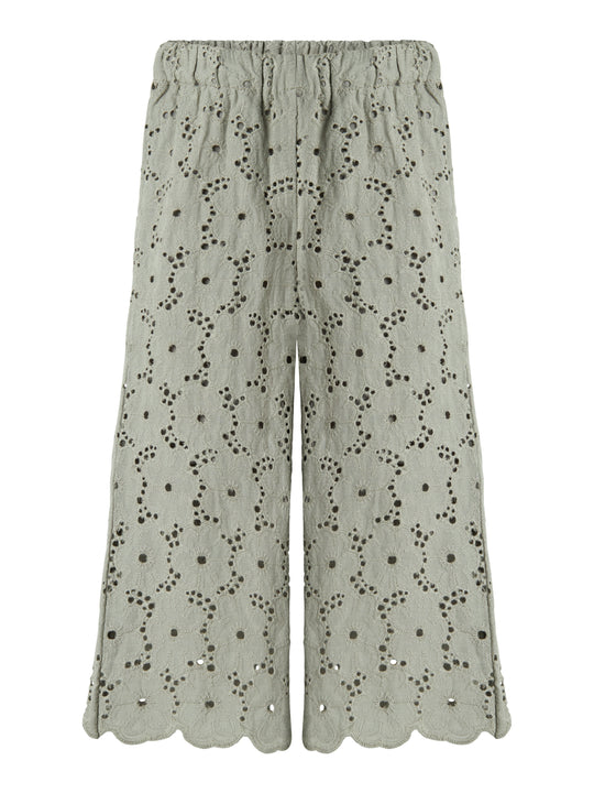 Lil Atelier Dally Wide Pants - Forest Fog