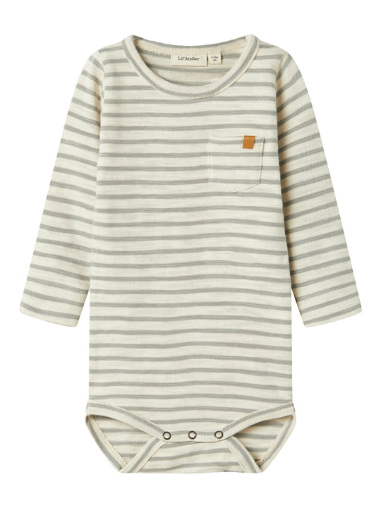 Lil Atelier Denji Body - Turtledove/Forest Fog