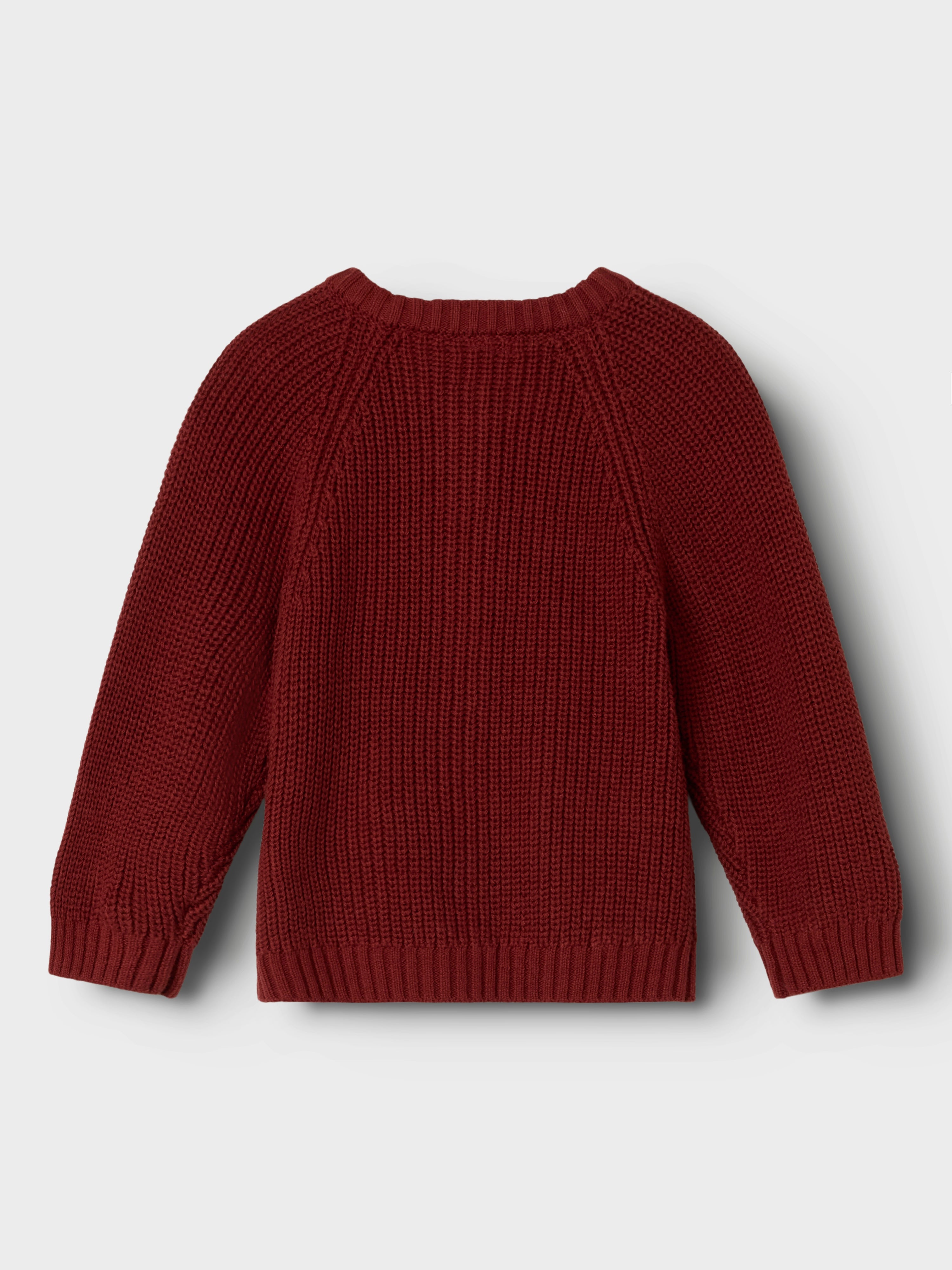 Lil Atelier Emlen Lis Knit Cardigan - Spiced Apple