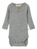 Lil Atelier Fable Wool Body - Grey Melange