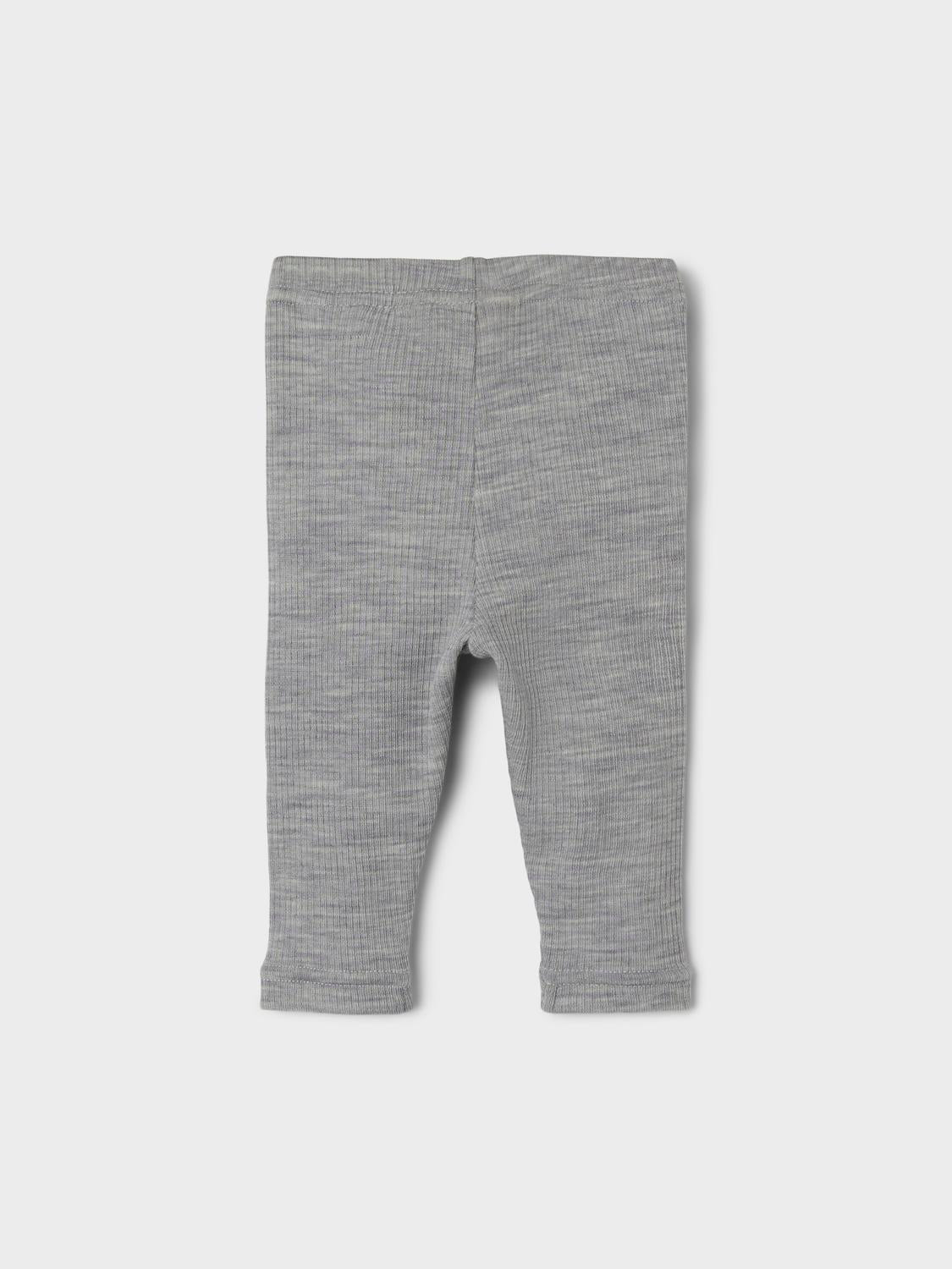 Lil Atelier Fable Wool Leggings - Grey Melange