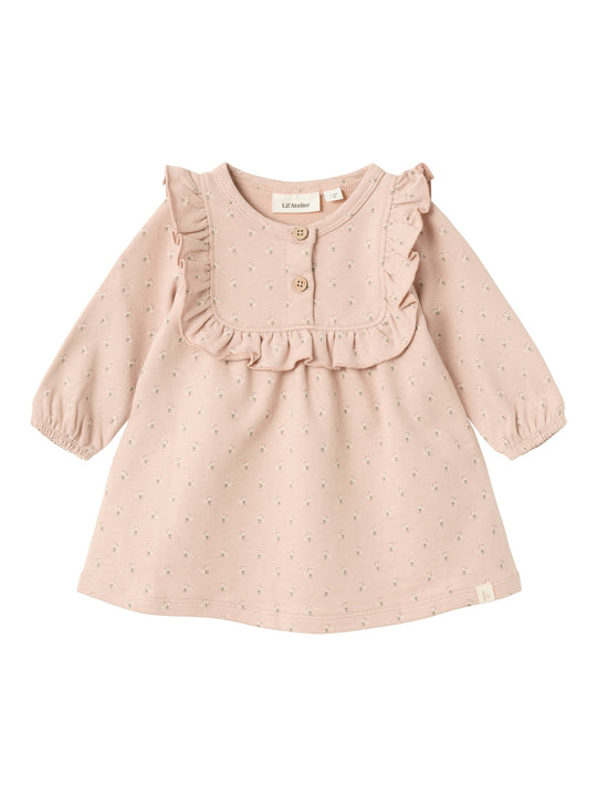 Lil Atelier Fanja Sweat Dres -Rose Dust