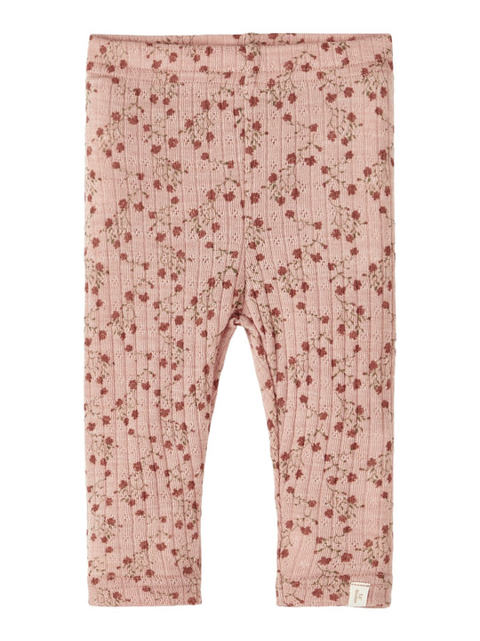 Lil Atelier Farga Wool Slim Leggings - Roebock