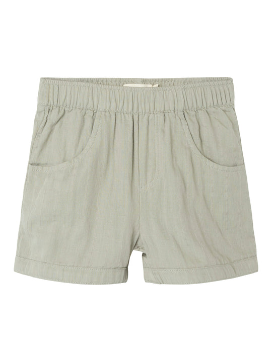 Lil Atelier Felix Loose Shorts - Forest Fog