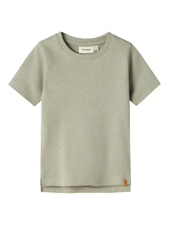 Lil Atelier Feng SS Slim Top - Moss Gray