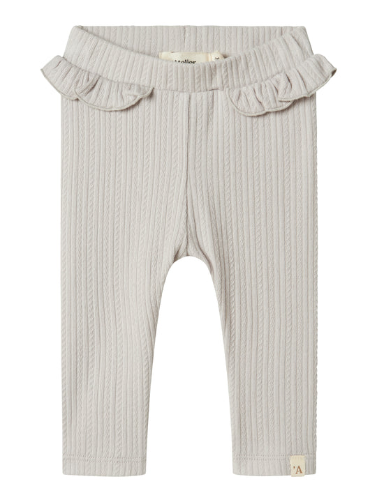 Lil Atelier Fleura Slim Leggings - Vapor Blue