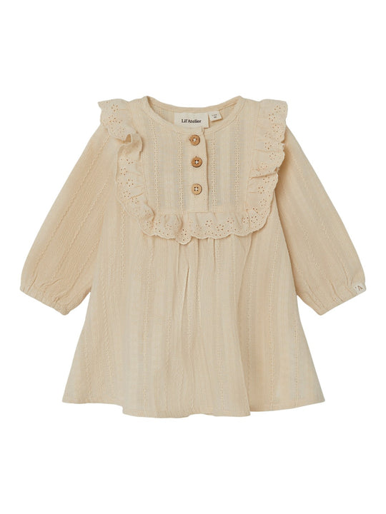 Lil Atelier Foya Dress - Wood Ash