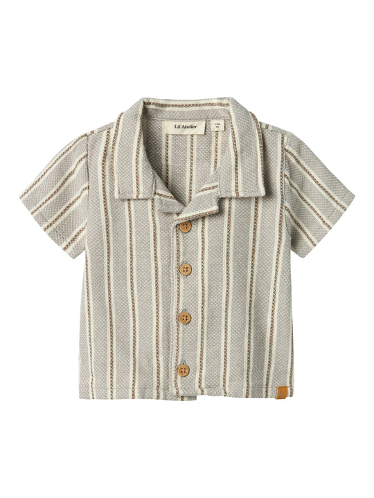 Lil Atelier Frede Loose Shirt - Mourning Dove