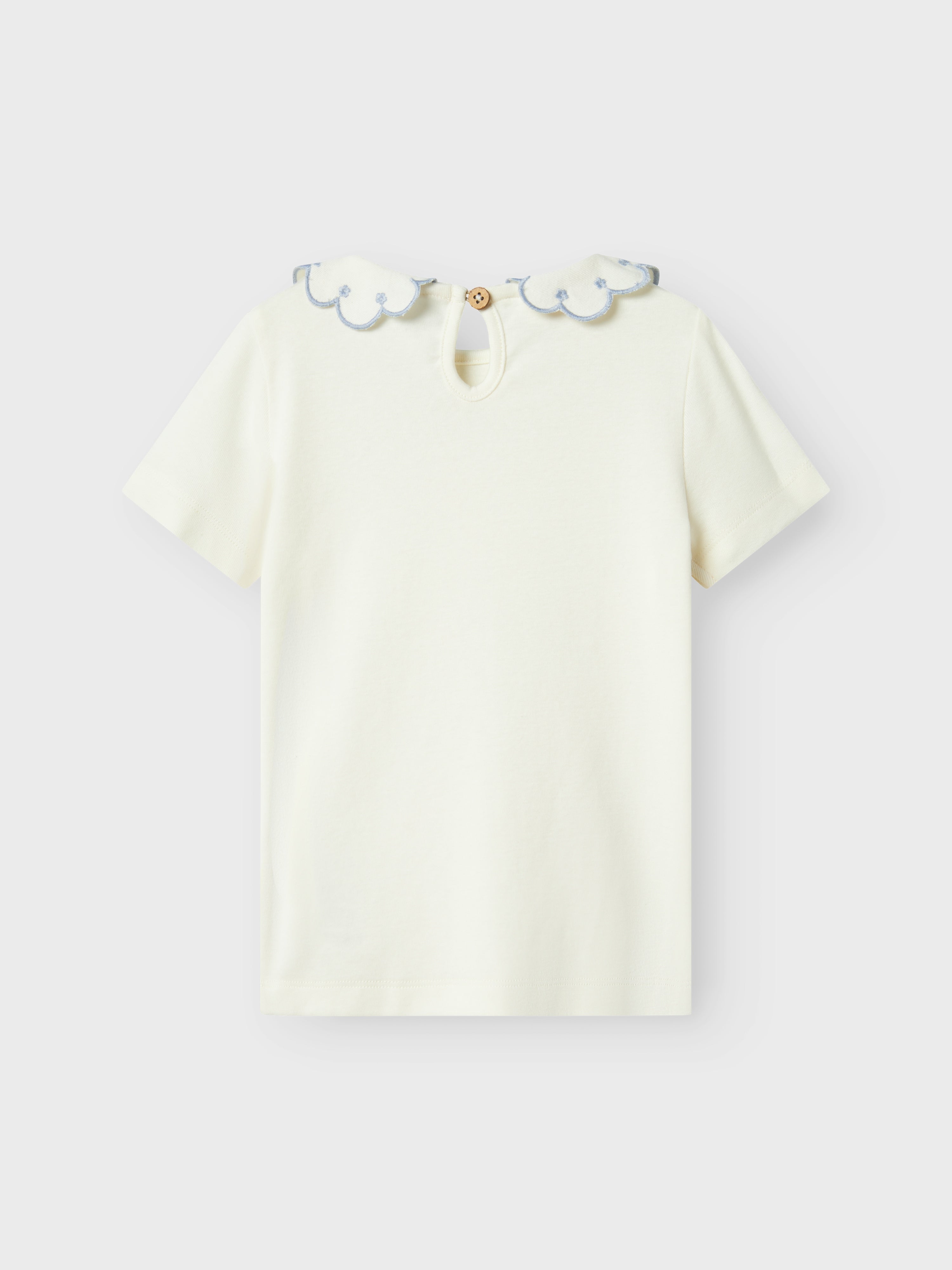 Lil Atelier Fundo Slim Top - Coconut Milk/Zen Blue
