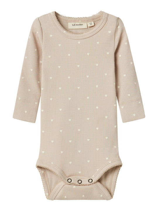 Lil Atelier Gago Slim Body - Gray Morn/Heart