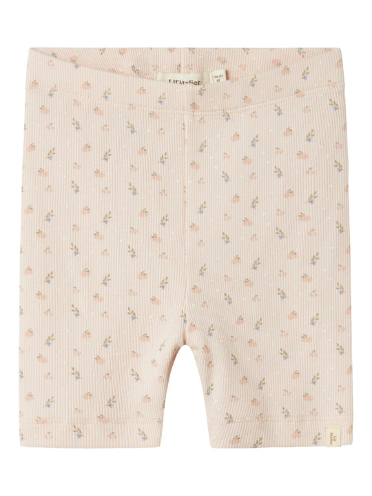 Lil Atelier Gago Slim Biker Shorts - Peach Blush