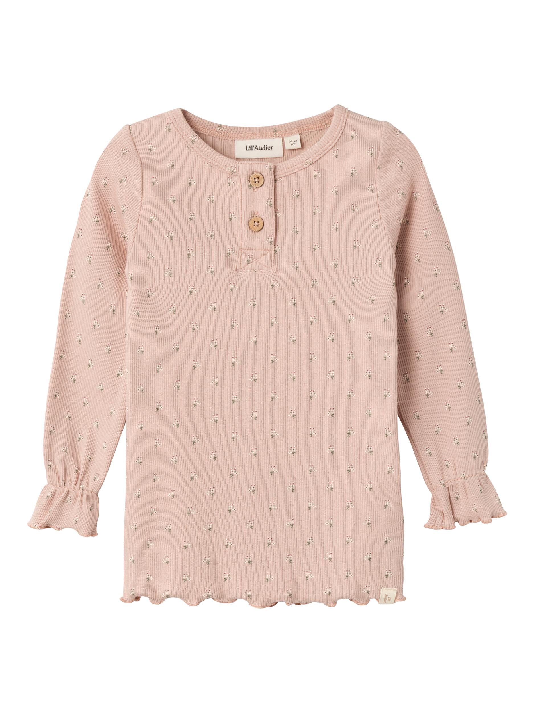 Lil Atelier Gago Fia Slim Shirt - Rose Dust