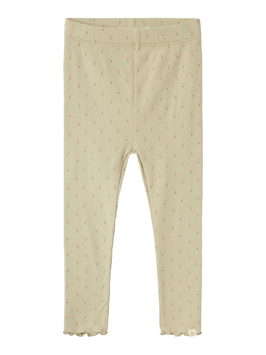 Lil Atelier Gago Fia Slim Leggings - Moss Gray