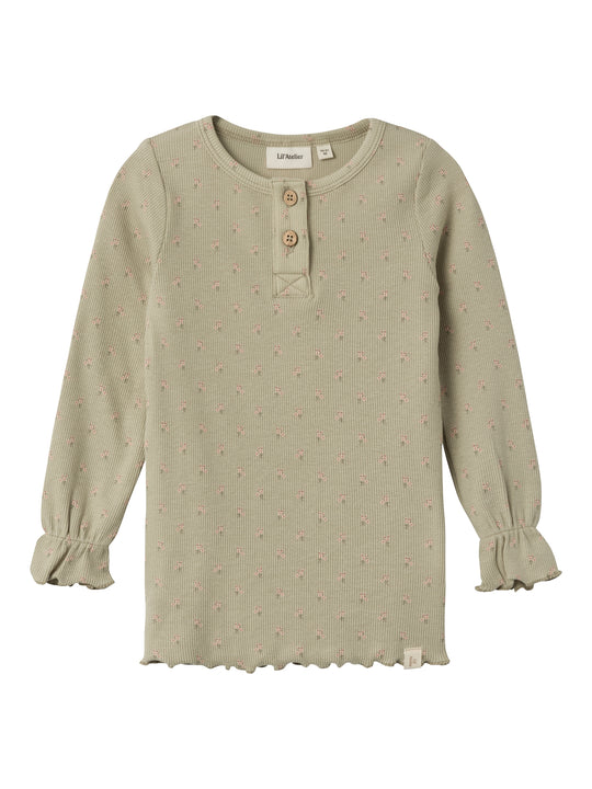 Lil Atelier Gago Fia Slim Shirt - Moss Gray