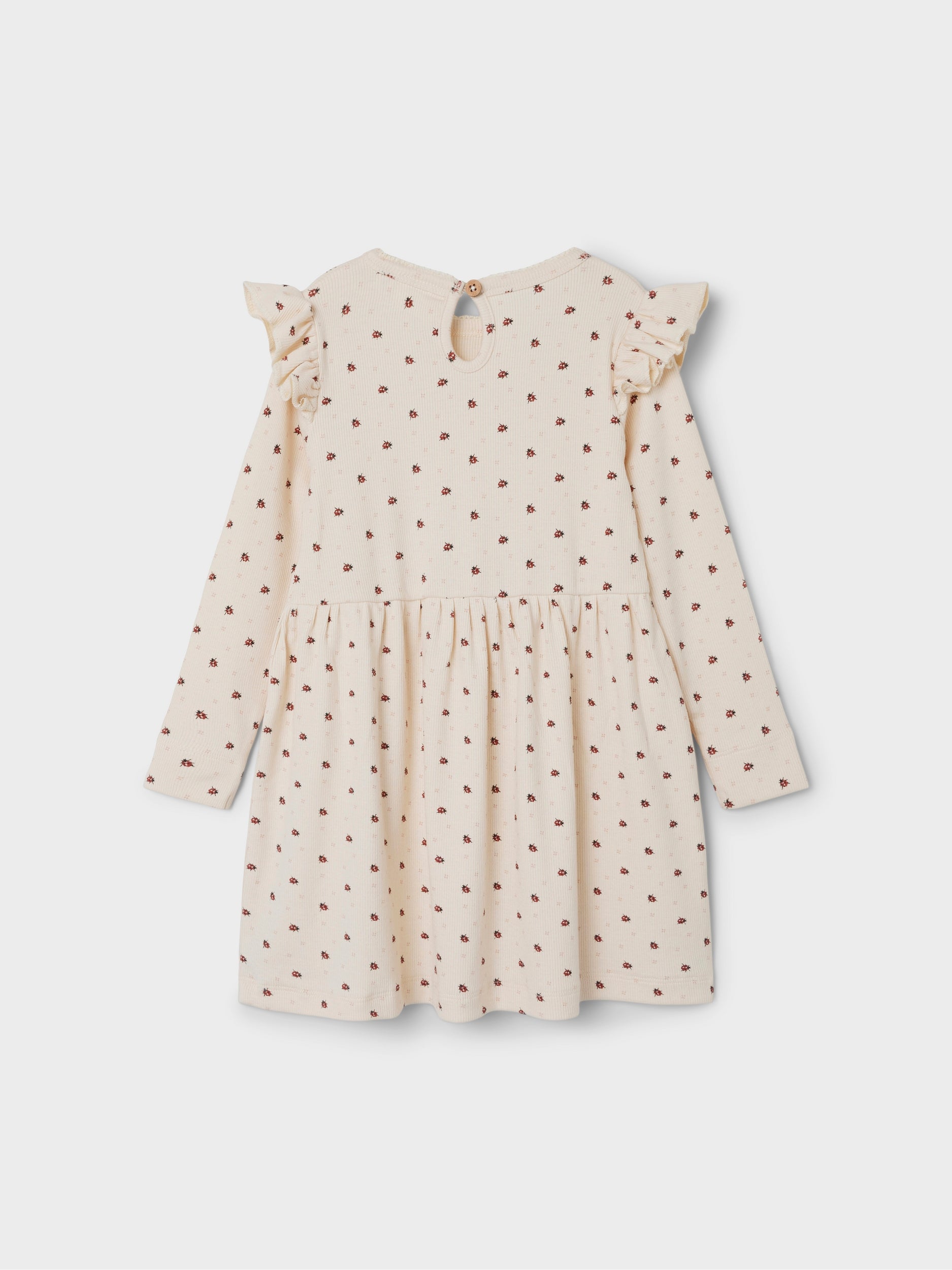 Lil Atelier Gago Kee Dress med mariehøne - Whitecap Gray