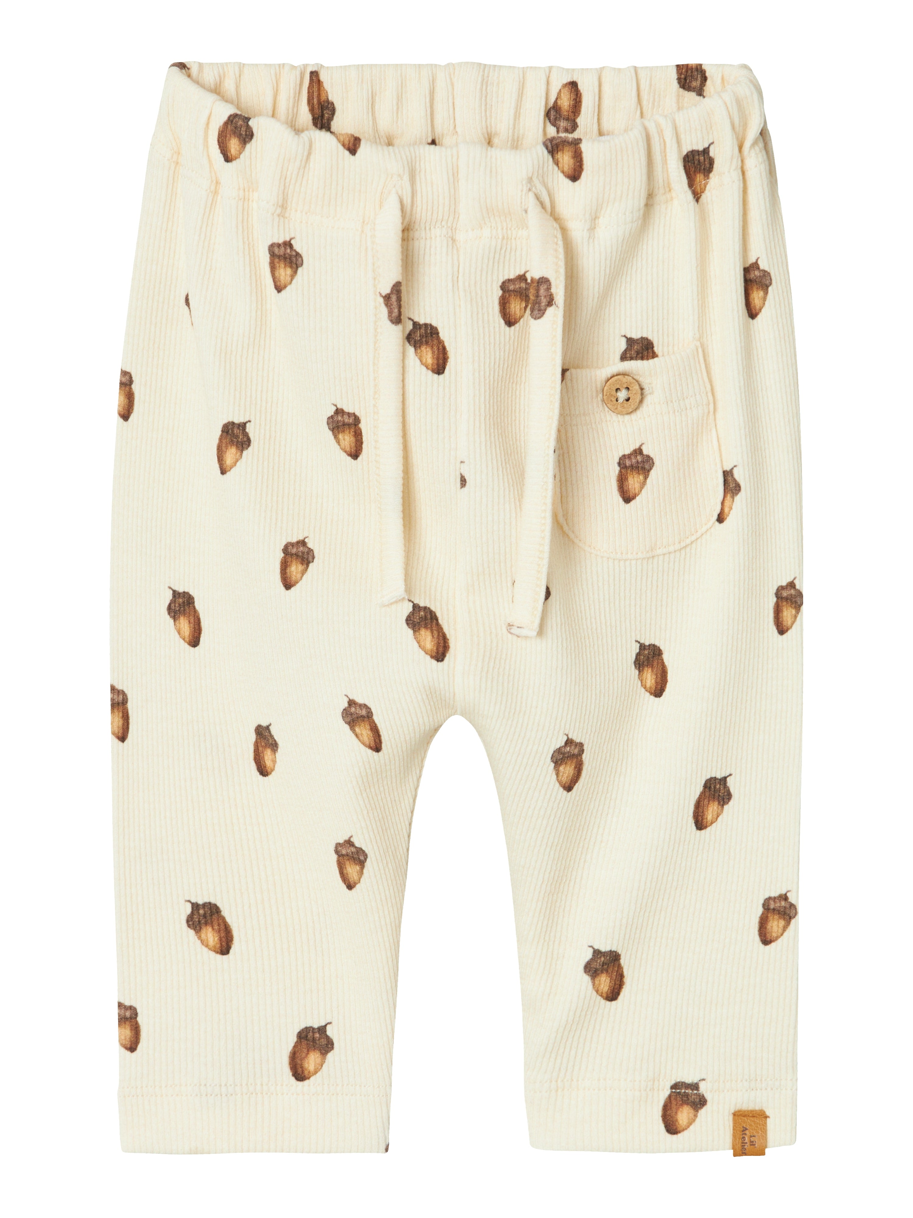 Lil Atelier Gavo Elf Loose Pants - Turtledove/Acorn