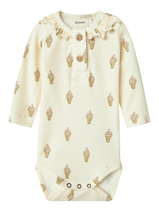 Lil Atelier Gavo Emo Body - Turtledove/Ice Cream