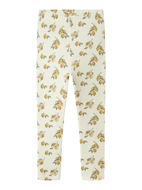 Lil Atelier Gavo Slim Leggings - Turtledove/Lemon