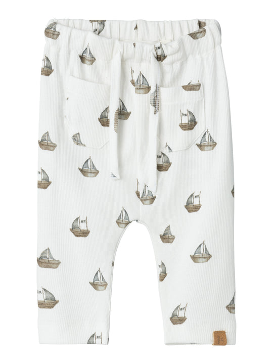 Lil Atelier Gavo Pants - Coconut Milk/Boat