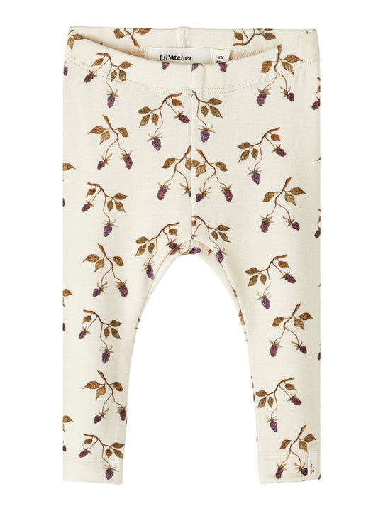 Lil Atelier Gaya Slim Leggings - Turtledove Berry