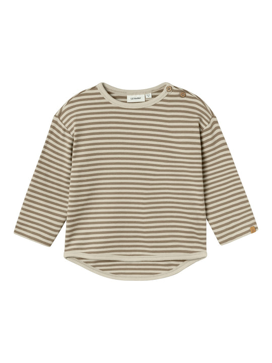 Lil Atelier Geo Alk Ls Top - Birch