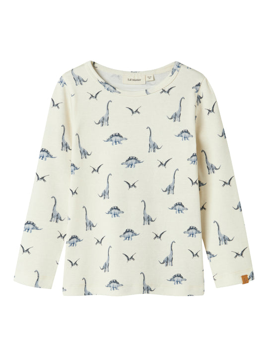 Lil Atelier Geo Avu Slim Top - Turtledove