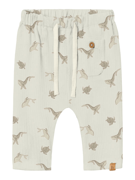 Lil Atelier Gio Loose Pant - Coconut Milk Turtle