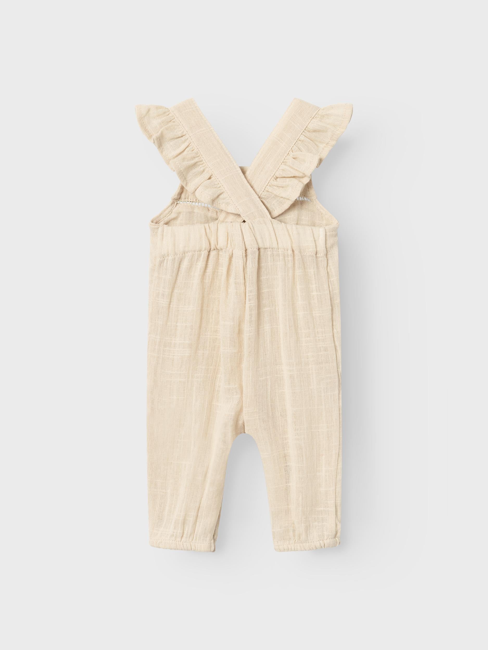 Lil Atelier Halla Loose Overall - Bleached Sand