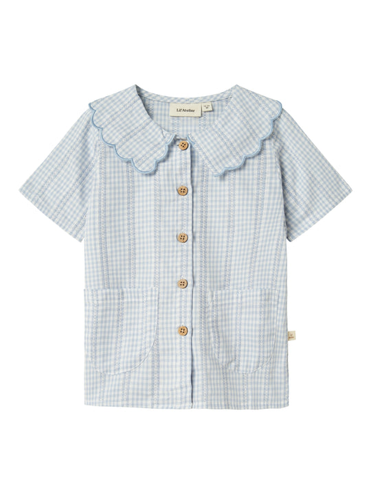 Lil Atelier Hazelle Loose Shirt -Zen Blue