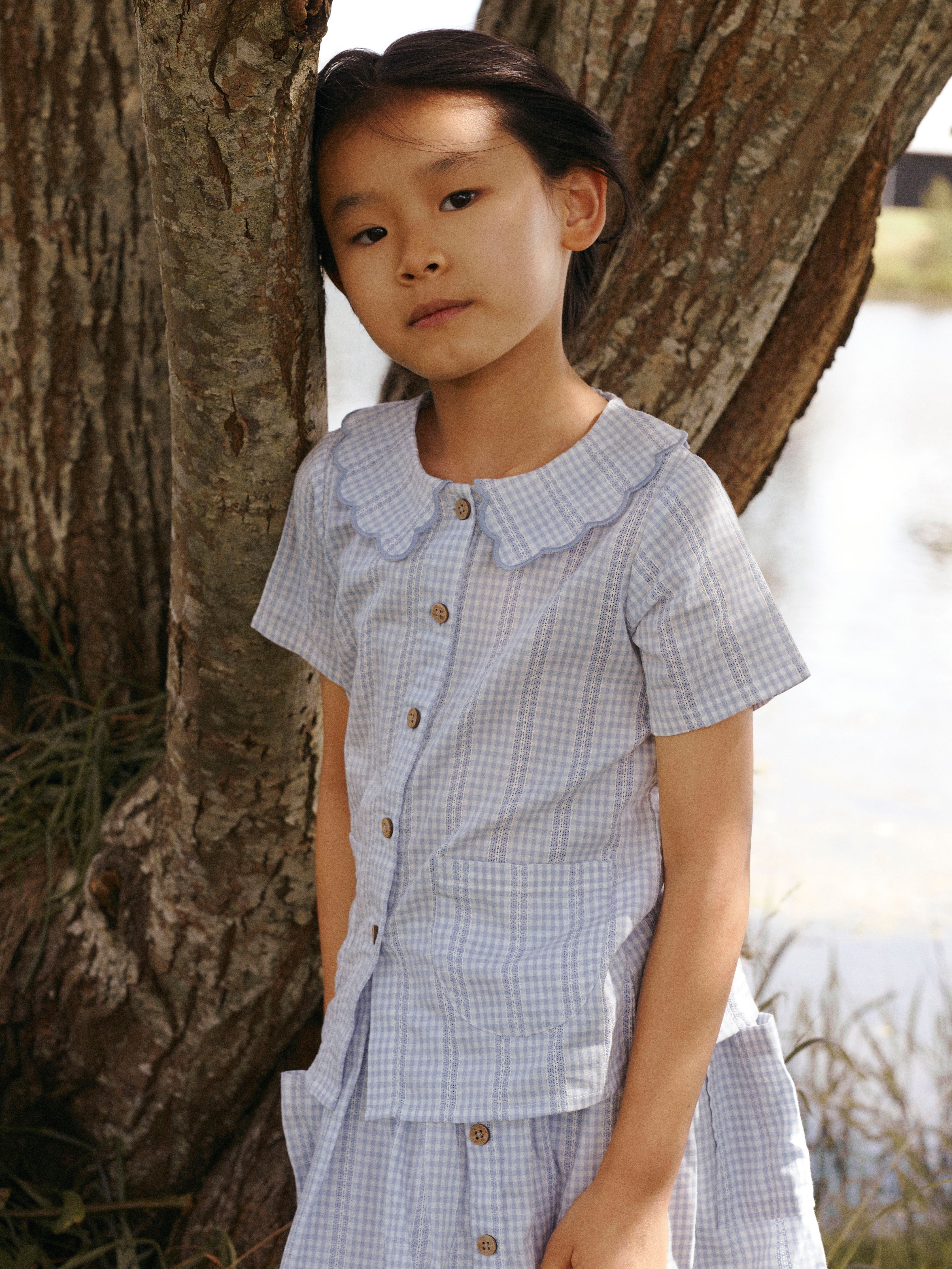 Lil Atelier Hazelle Loose Shirt -Zen Blue